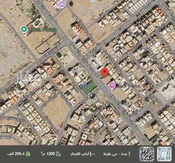 أرض للإيجار في شارع عامر ابن قيس, حي طيبة, مدينة جدة, منطقة مكة المكرمة