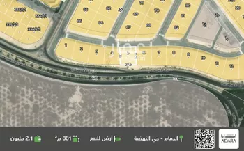 أرض للبيع في شارع الامير متعب, حي النهضة, مدينة الدمام, المنطقة الشرقية