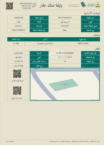 أرض للبيع في شارع سليمان فقيه, حي الملك فهد, مدينة مكه المكرمه, منطقة مكة المكرمة