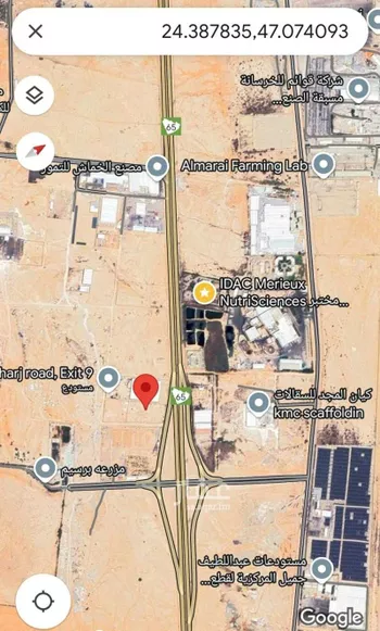 أرض للبيع في شارع طريق رياض الخرج, حي منطقة مفتوحة تابعة لبلدية العزيزية, مدينة الرياض, منطقة الرياض