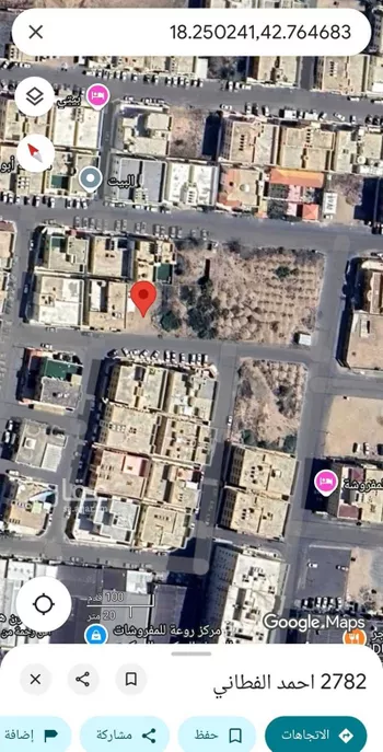 أرض للبيع في شارع احمد الفطاني ، حي الرصراص ، خميس مشيط ، خميس مشيط