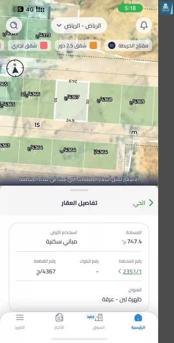 أرض للبيع في شارع رقم 14, حي ظهرة لبن, مدينة الرياض, منطقة الرياض صورة 3