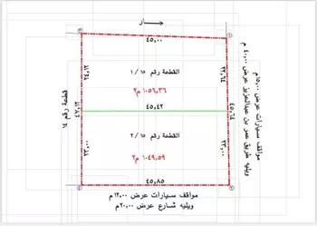 أرض للبيع في حي البساتين الشرقي, مدينة بريده, منطقة القصيم صورة 2