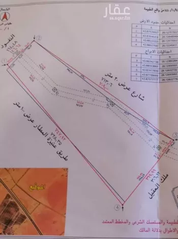 أرض للبيع في شارع ١٠٠, حي بدر, مدينة عنيزه, منطقة القصيم صورة 3