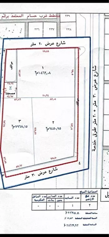 أرض للإيجار في حي الجامعيين, مدينة خميس مشيط, منطقة عسير صورة 2