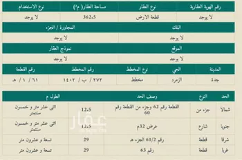 أرض للبيع في شارع قتيبة بن مسلم, حي الزمرد, مدينة جدة, منطقة مكة المكرمة صورة 3