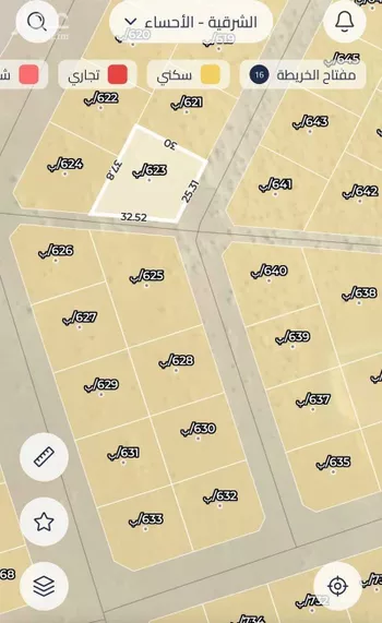 أرض للبيع في حي الرياض الثالث, مدينة الاحساء, المنطقة الشرقية