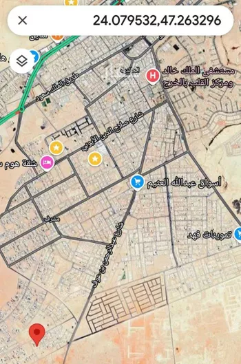أرض للبيع في شارع سبيعه, حي العيون, مدينة الخرج, منطقة الرياض صورة 3