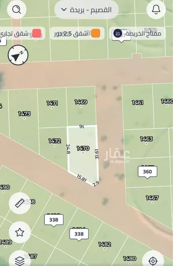 أرض للبيع في شارع 0000, حي الشفق, مدينة بريده, منطقة القصيم صورة 3