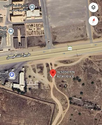 أرض للبيع في شارع طريق الملك فيصل, حي اليرموك, مدينة جازان, منطقة جازان