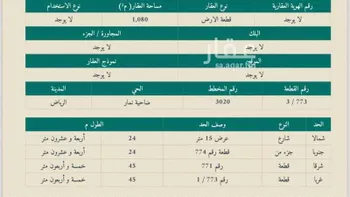 أرض للبيع في حي ضاحية نمار, مدينة الرياض, منطقة الرياض صورة 4