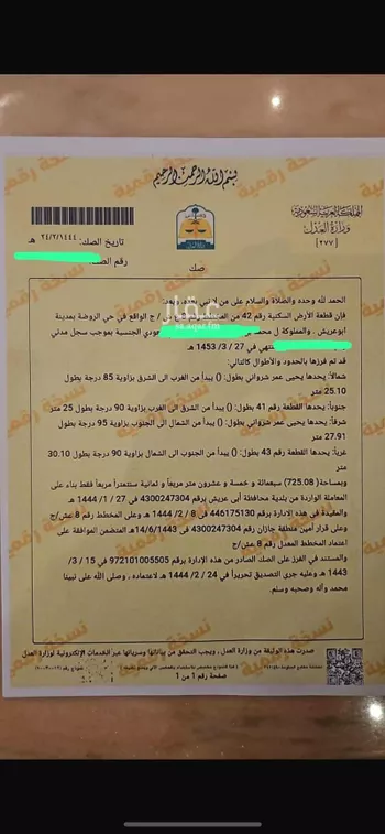 أرض للبيع في شارع شارع فرعي  12, حي الروضة, مدينة ابو عريش - ابو عريش, منطقة جازان