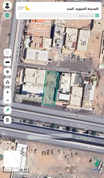 أرض للبيع في شارع صلاح الدين الايوبي, حي السد, مدينة المدينه المنوره, منطقة المدينة المنورة