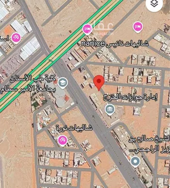أرض للبيع في شارع ابراهيم نفطويه, حي العيون, مدينة الخرج, منطقة الرياض