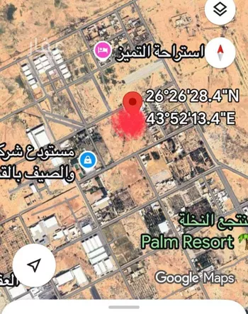 أرض للبيع في حي الرحاب, مدينة بريده, منطقة القصيم صورة 2