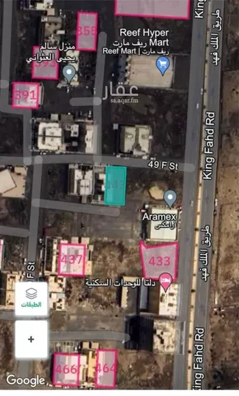 أرض للبيع في شارع شارع 49 و, حي المحمدية 2, مدينة جازان, منطقة جازان