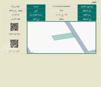 أرض للبيع في شارع يحيىى الحباب, حي مخطط رقم 0832, مدينة الجله, منطقة الرياض