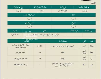 أرض للبيع في الأندلس, مكة