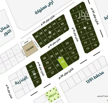 أرض للبيع في شارع عبد الرحمن بن بشر العبدي, حي النور, مدينة الدمام, المنطقة الشرقية