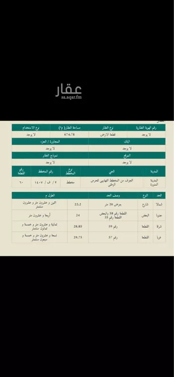 أرض للبيع في شارع 12237174, حي البركة, مدينة المدينه المنوره, منطقة المدينة المنورة صورة 2