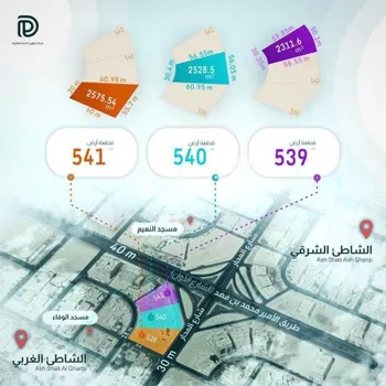 أرض للبيع في شارع الملك عبد الله بن عبدالعزيز, حي الشاطئ الغربي, مدينة الدمام, المنطقة الشرقية صورة 5