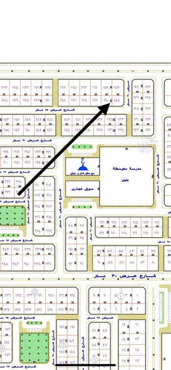 أرض للبيع في شارع غرناطة 178, حي غرناطة, مدينة حفر الباطن, المنطقة الشرقية صورة 2