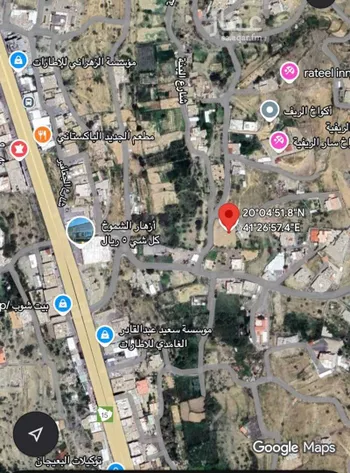 أرض للإيجار في شارع حريث ابن سلمة ابن سلامة الانصاري, حي الربيع, مدينة الباحة, منطقة الباحة