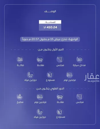 فيلا للبيع في شارع شارع إبن عبد ربه, حي الزهرة, مدينة البكيريه, منطقة القصيم صورة 2