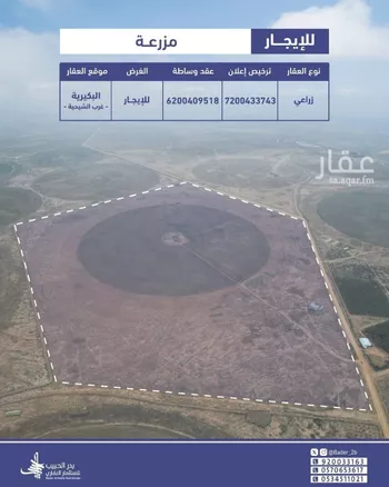 أرض للإيجار في شارع عام, حي الربوة, مدينة البكيريه, منطقة القصيم