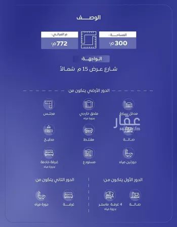 فيلا للبيع في شارع عام, حي المنار, مدينة البكيريه, منطقة القصيم صورة 2