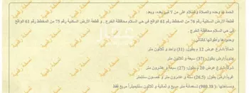 أرض للبيع في حي السلام, مدينة الخرج, منطقة الرياض
