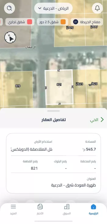 أرض للبيع في شارع ال صفيان, حي ظهرة العودة شرق, مدينة امارة منطقة الرياض - الدرعيه, منطقة الرياض صورة 2