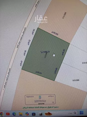 أرض للبيع في شارع يعلي بن شبيب, حي البيان, مدينة الرياض, منطقة الرياض صورة 2