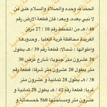 أرض للبيع في مدينة الفريده, المنطقة الشرقية صورة 2