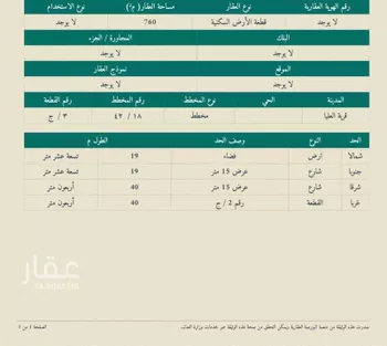 أرض للبيع في حي مطربه, مدينة مطربه, المنطقة الشرقية صورة 3
