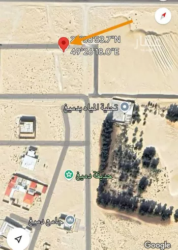 أرض للبيع في حي دميغ الجنوبية, مدينة بقيق, المنطقة الشرقية صورة 2