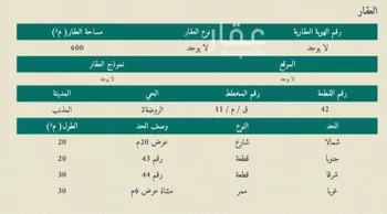 أرض للبيع في شارع ناصر بن عمار ، حي الروضة ، المذنب ، المذنب