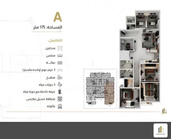 شقة للبيع في شارع 8 السيف, حي السيف, مدينة الدمام, المنطقة الشرقية صورة 3