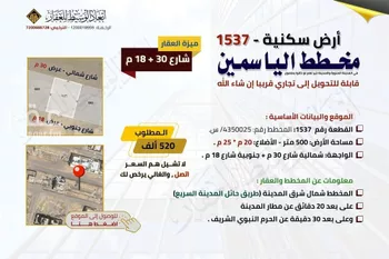 أرض للبيع في حي القبيبة, مدينة المدينه المنوره, منطقة المدينة المنورة صورة 5