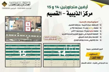 أرض للبيع في مدينة الذيبيه, منطقة القصيم صورة 2