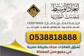 أرض للبيع في شارع ام ثابت بنت قيس, حي الملك فهد, مدينة المدينه المنوره, منطقة المدينة المنورة صورة 5
