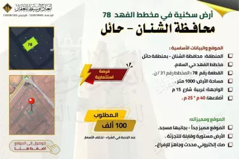 أرض للبيع في شارع الروضه 240, حي الروضة, مدينة الغزالة - الروضه, منطقة حائل صورة 4
