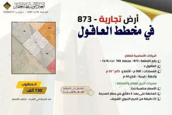 أرض للبيع في شارع غزوان, حي العاقول, مدينة المدينه المنوره, منطقة المدينة المنورة صورة 5