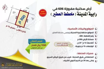أرض للبيع في حي عين الخيف, مدينة المدينه المنوره, منطقة المدينة المنورة صورة 3