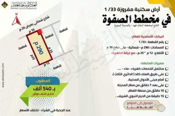 أرض للبيع في شارع اياس بن معاويه, حي الملك فهد, مدينة المدينه المنوره, منطقة المدينة المنورة صورة 3
