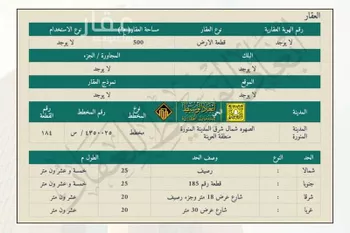 أرض للبيع في حي القبيبة, مدينة المدينه المنوره, منطقة المدينة المنورة صورة 2