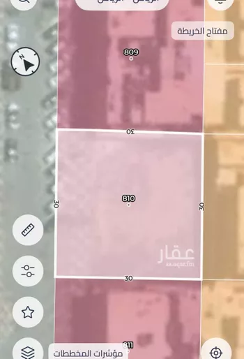أرض للبيع في شارع طريق ديراب الفرعي, حي عكاظ, مدينة الرياض, منطقة الرياض صورة 3