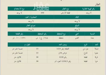 أرض للبيع في حي الغدير, مدينة جدة, منطقة مكة المكرمة صورة 3