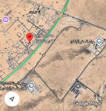 أرض للبيع في حي الشفاء, مدينة حفر الباطن, المنطقة الشرقية