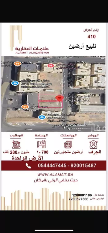 أرض للبيع في شارع احمد بن عبدالواحد بن المعالي, حي البركة, مدينة المدينه المنوره, منطقة المدينة المنورة